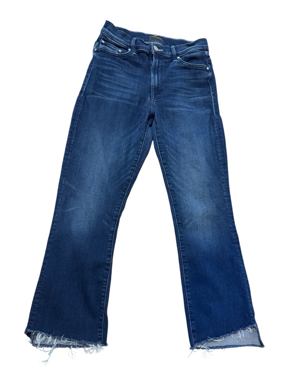 MOTHER Dark Blue High-Rise Flare Jeans - Picture 2 of 8